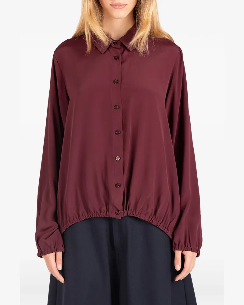 Société Anonyme Le Panier elasticated-hem long-sleeve shirt - Rot Rot