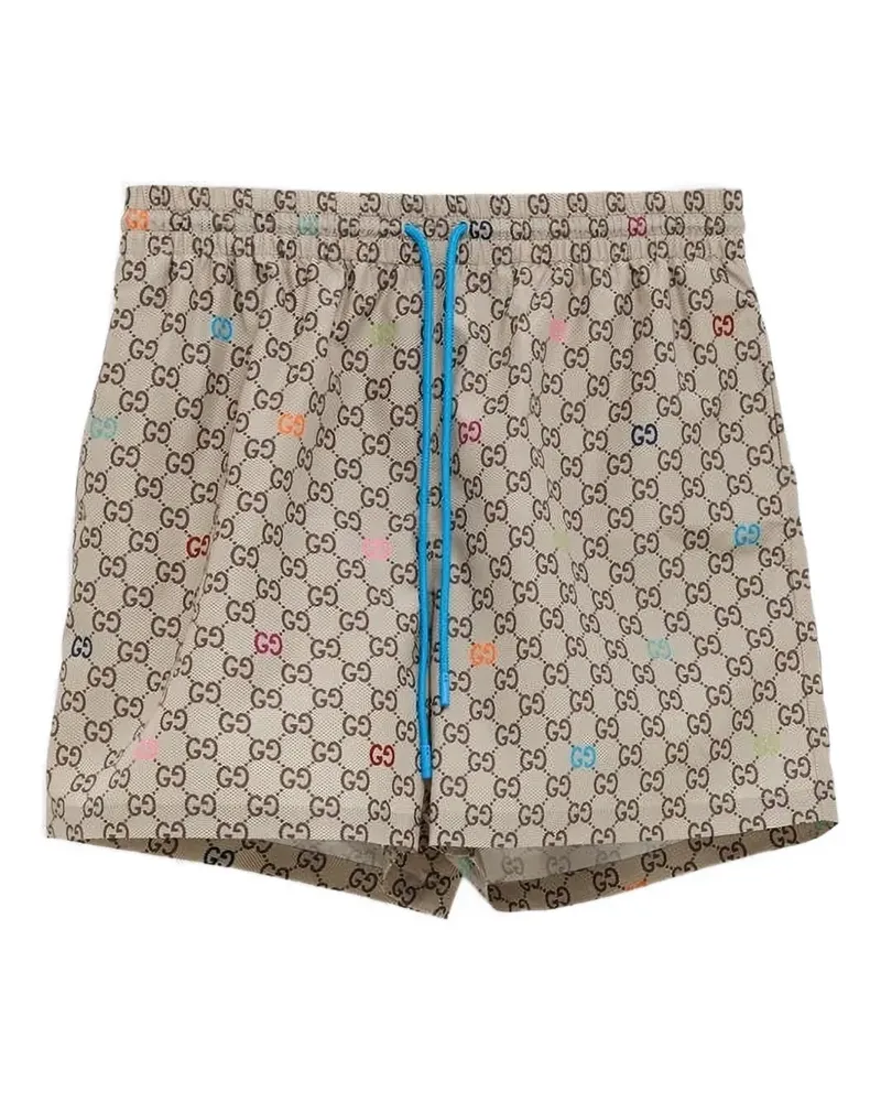 Gucci Badeshorts mit GG Supreme-Print - 2270 - BEIGEEBONYMC 2270