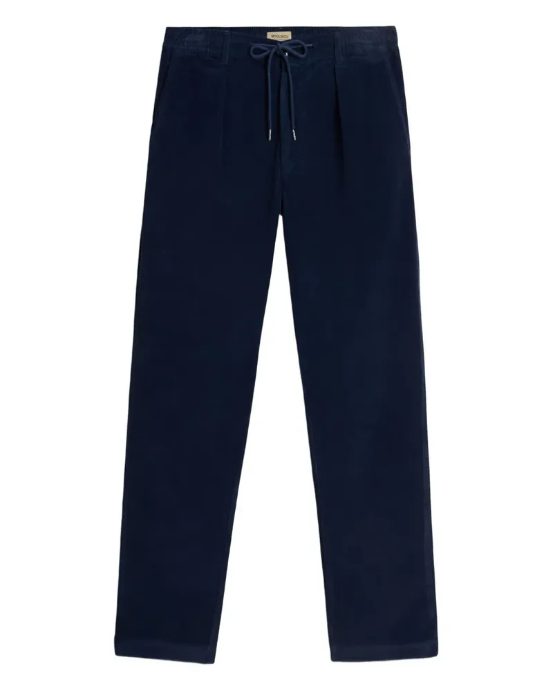 Woolrich Bundfaltenhose mit Kordelzug - Blau Blau