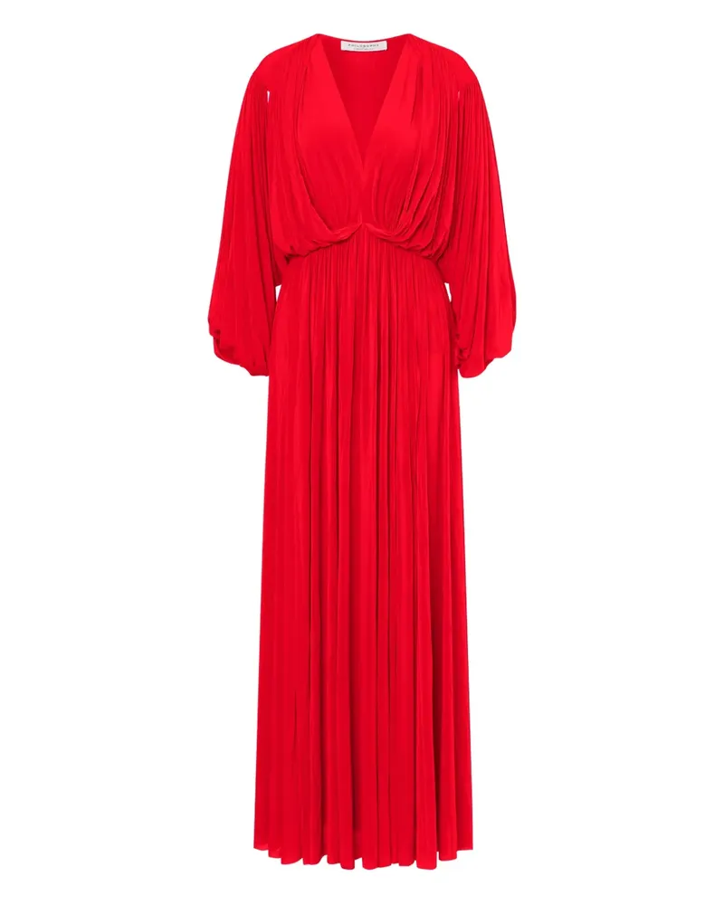 Philosophy Di Lorenzo Serafini Strickkleid mit V-Ausschnitt - Rot Rot