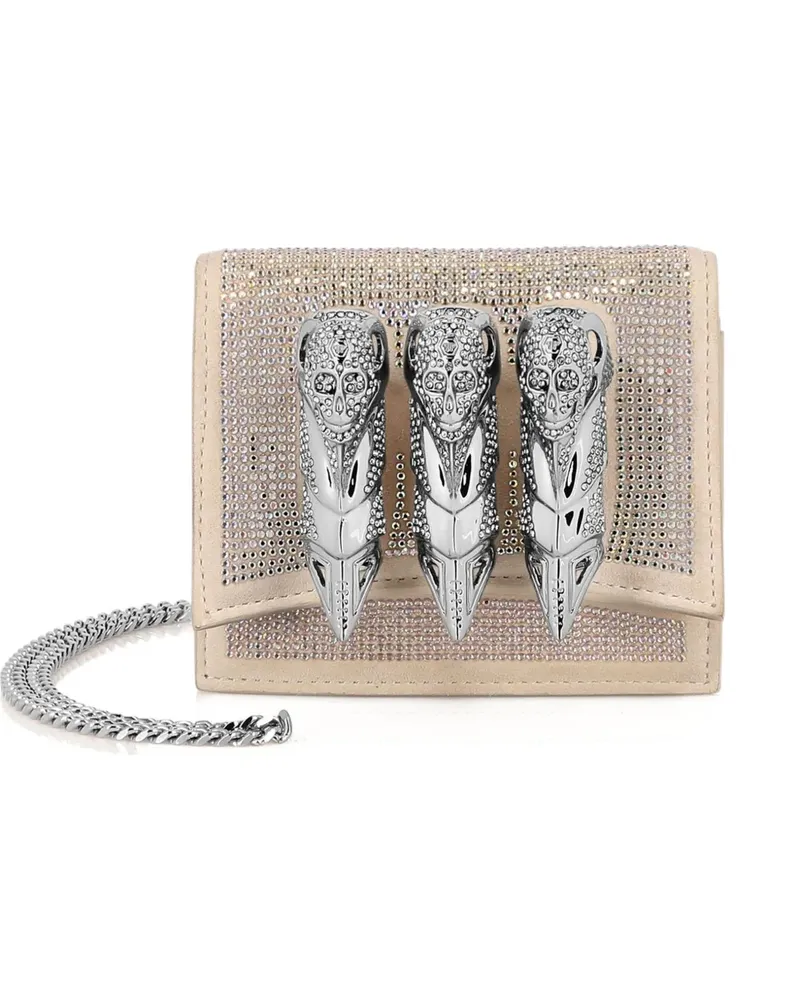 Philipp Plein Verzierte Clutch - Nude Nude
