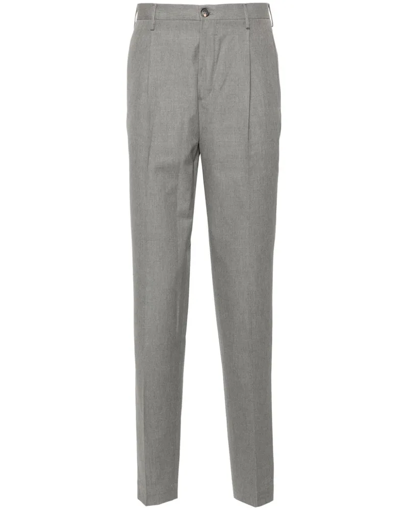 Incotex Twill-Hose mit Tapered-Bein - Grau Grau