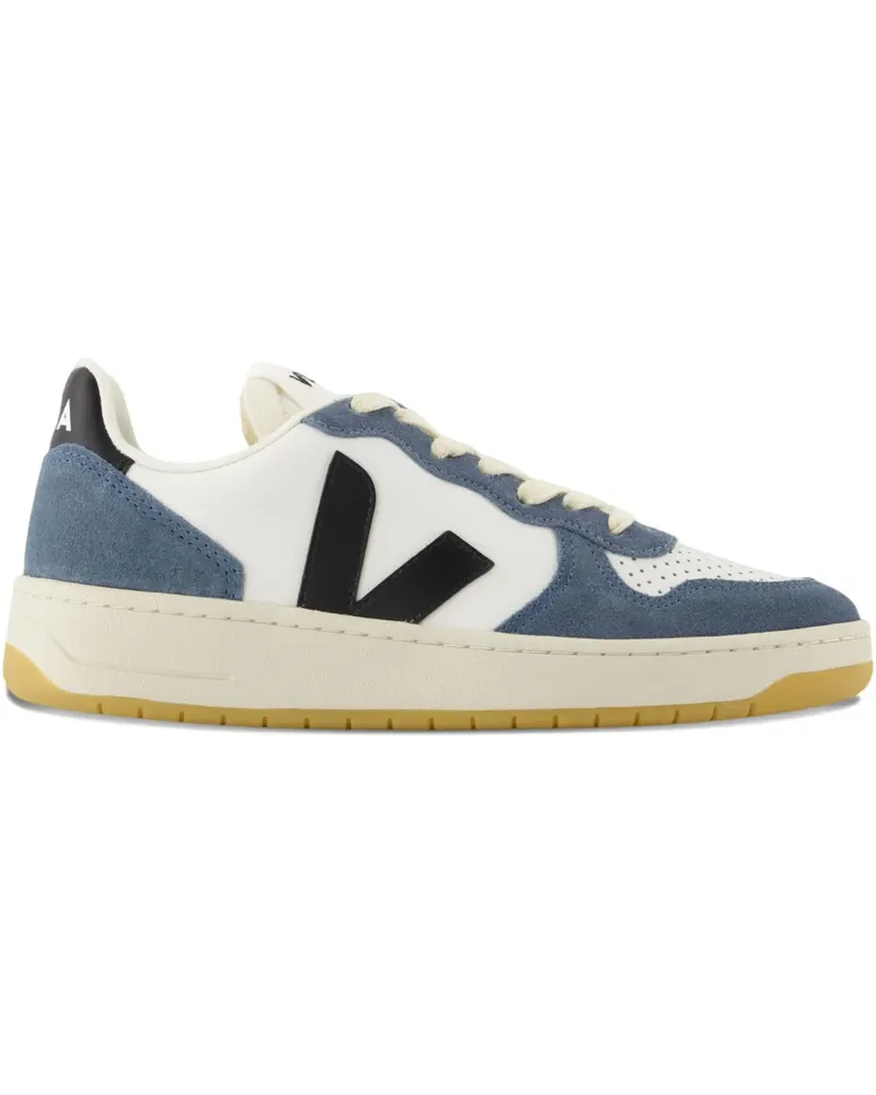 VEJA V-10 Sneakers mit Logo - Weiß Weiß
