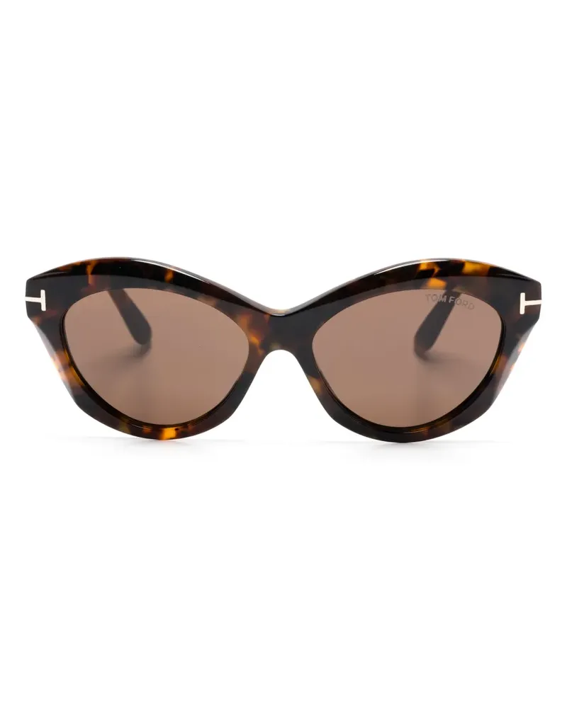 Tom Ford Sonnenbrille im Butterfly-Design - Braun Braun