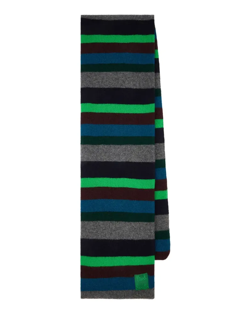Paul Smith Schal mit grünen Streifen Grün