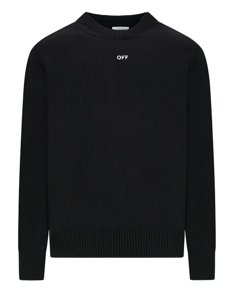 OFF-WHITE Pullover mit Rundhalsausschnitt - Schwarz Schwarz