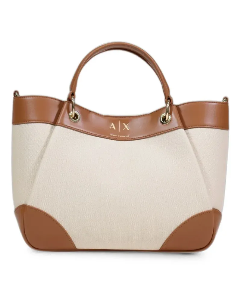 Emporio Armani Shopper in Colour-Block-Optik - Nude Nude