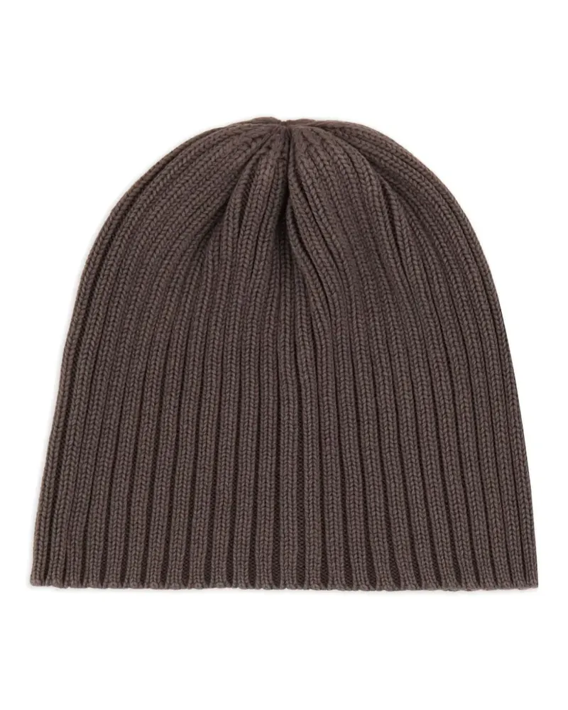 Our Legacy Gerippte Beanie - Braun Braun