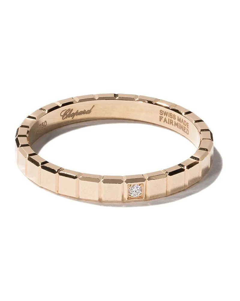 Chopard 18kt 'Ice Cube Pure' Gelbgoldring mit einem Diamanten Gold