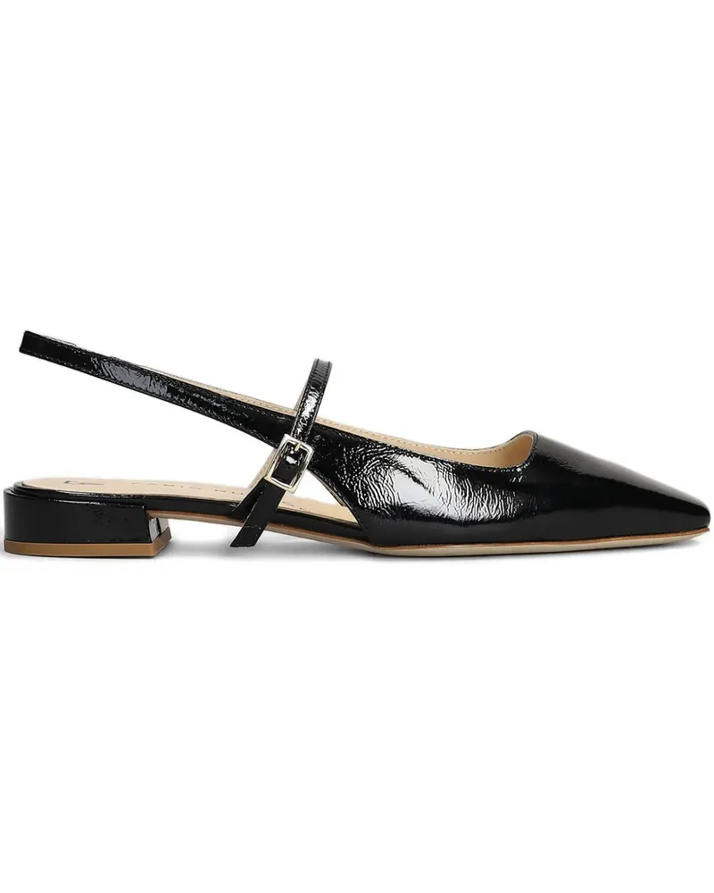 Fabio Rusconi Ballerinas aus Lackleder - Schwarz Schwarz