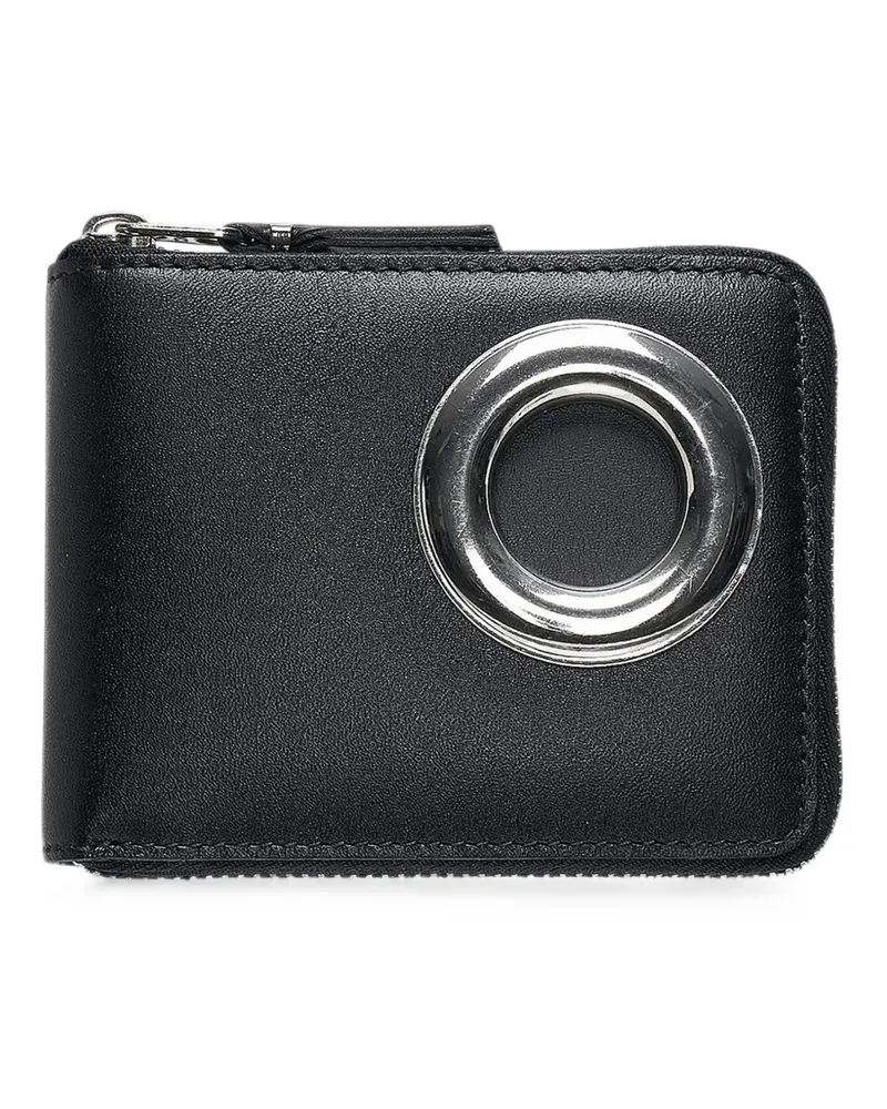 Comme des Garçons eyelet zip-around wallet - Schwarz Schwarz