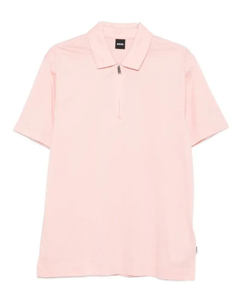 HUGO BOSS zip-up polo shirt - Rosa Rosa