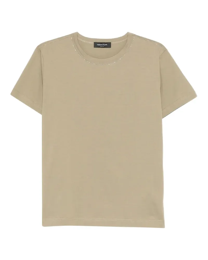 Fabiana Filippi T-Shirt mit rundem Ausschnitt - Nude Nude