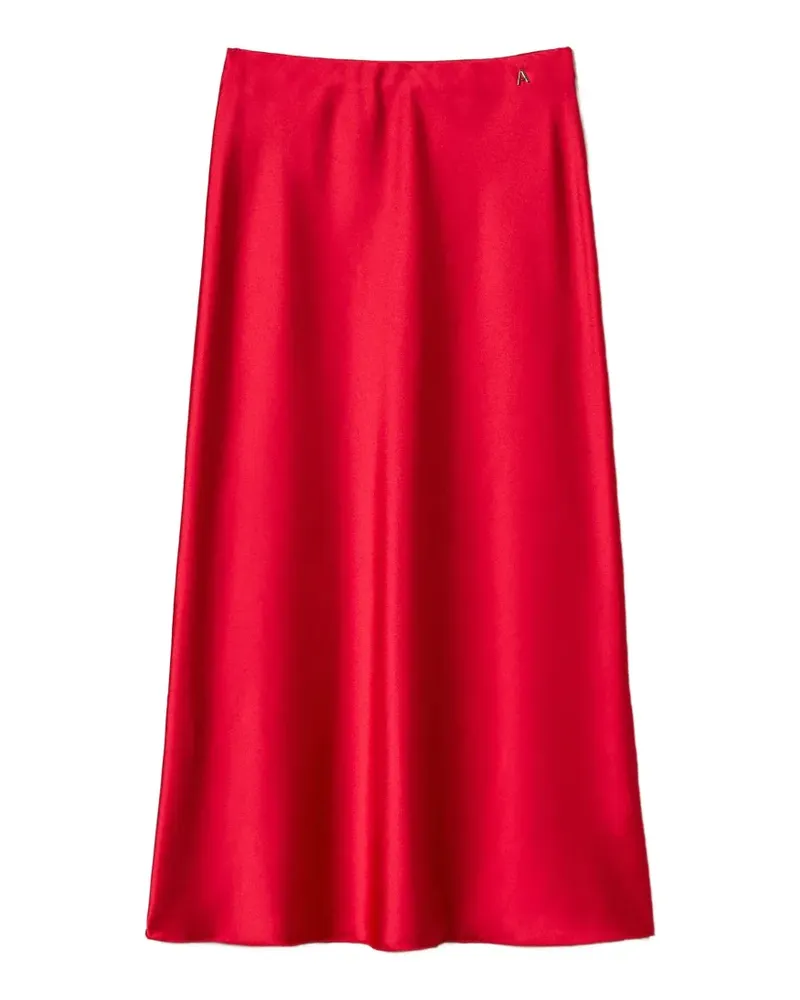 Twin-Set A-line satin skirt - Rot Rot