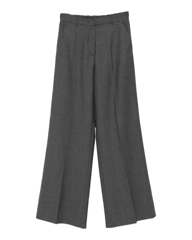 Caliban Weite Hose mit Bügelfalten - Grau Grau