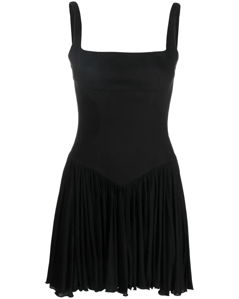 Giovanni Bedin Minikleid mit Corsage - Schwarz Schwarz