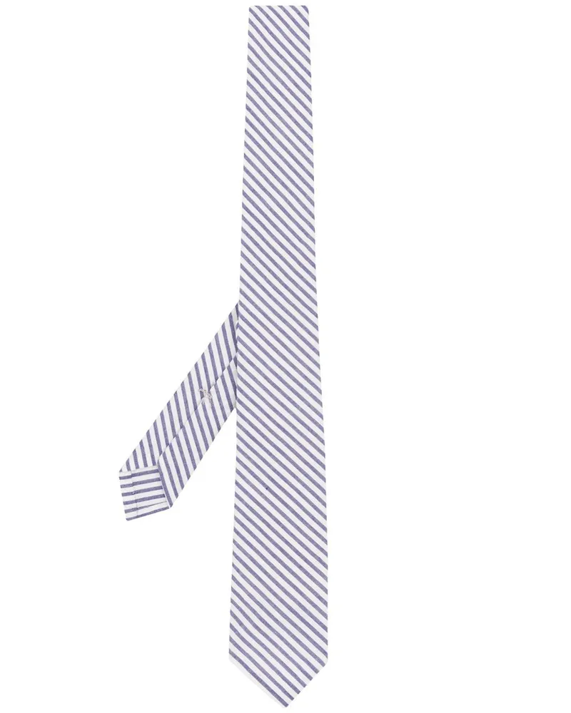 Thom Browne Seersucker-Krawatte - Blau Blau