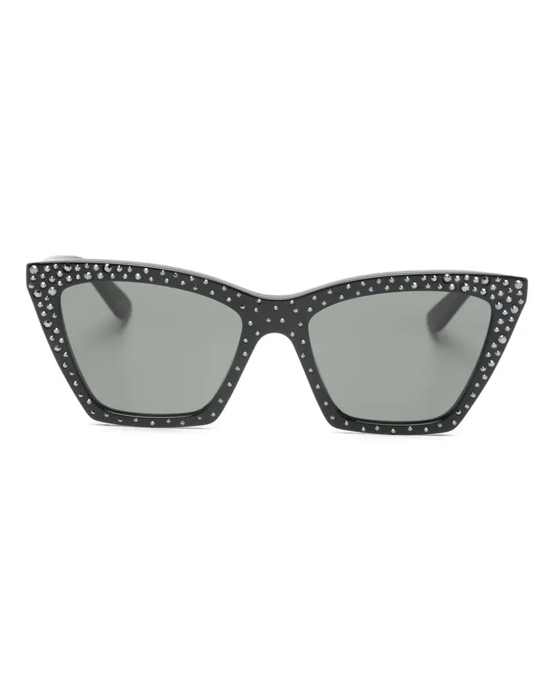 Alexander McQueen Sonnenbrille mit Cat-Eye-Gestell - Schwarz Schwarz
