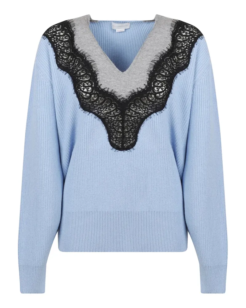 Stella McCartney Pullover mit V-Ausschnitt - Blau Blau