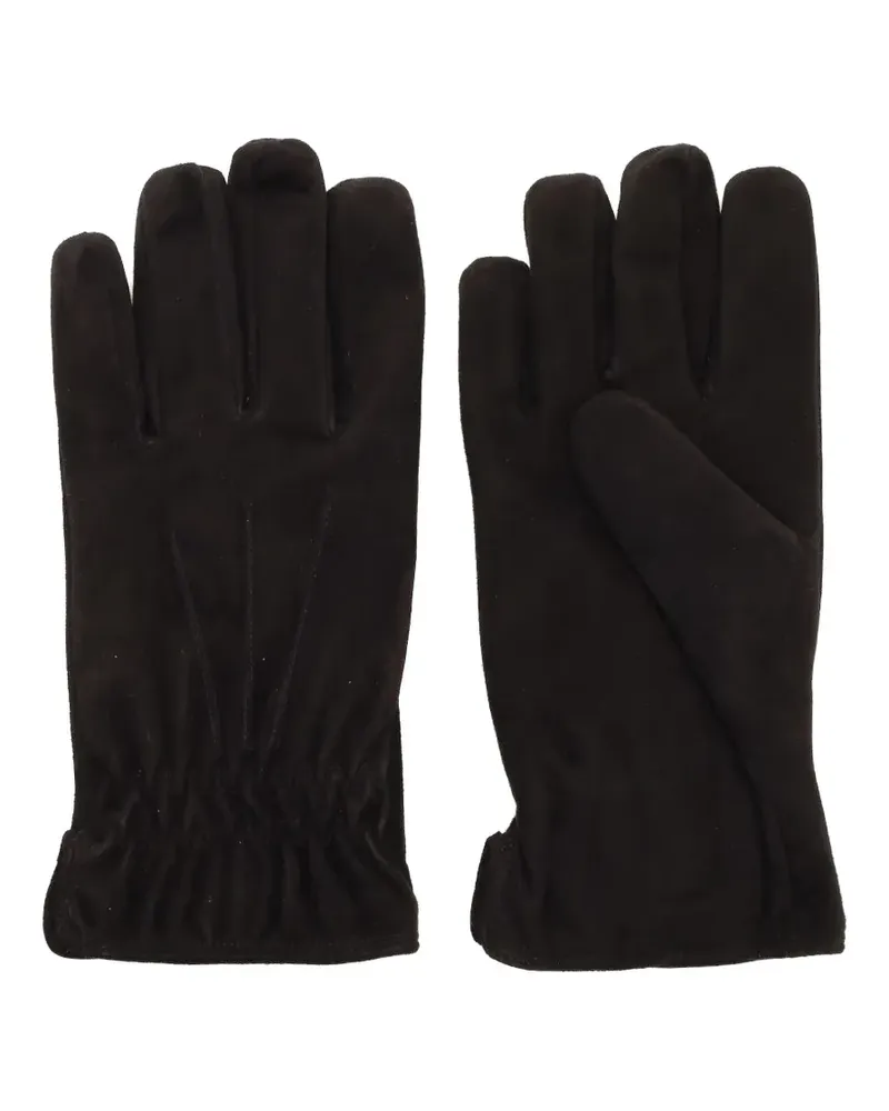Al Duca D’Aosta 1902 elasticated-cuffs gloves - Schwarz Schwarz