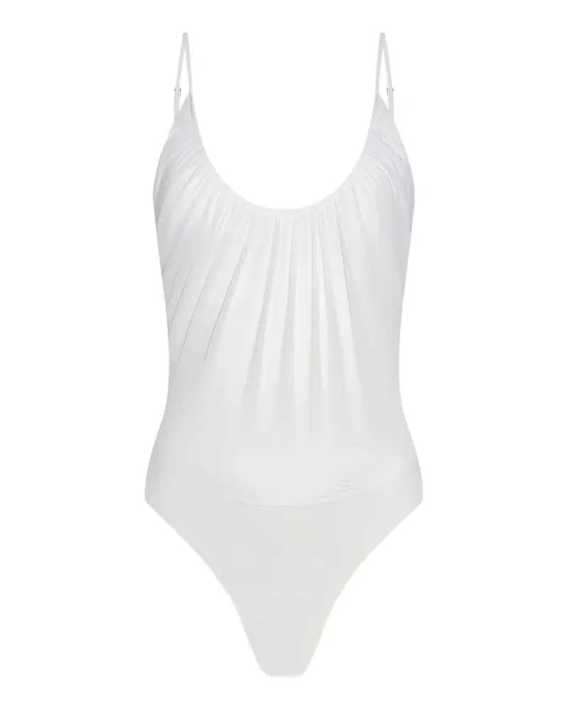 L'Agence Geraffter Gelina Body - Weiß Weiß