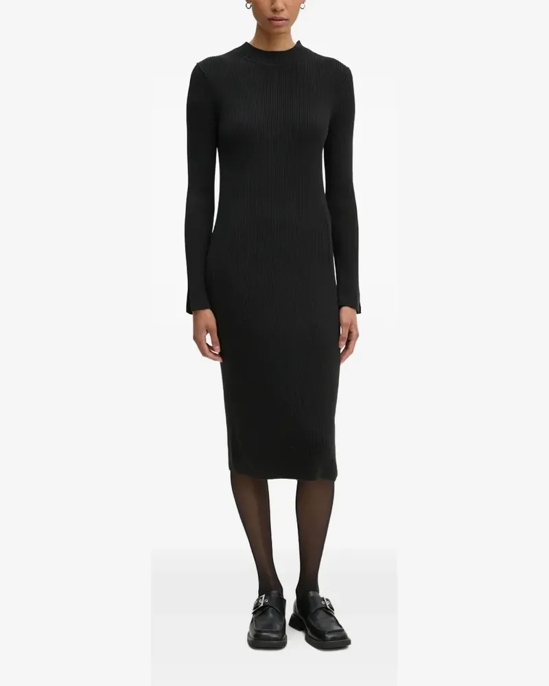 Marc O'Polo ribbed-knit midi dress - Schwarz Schwarz
