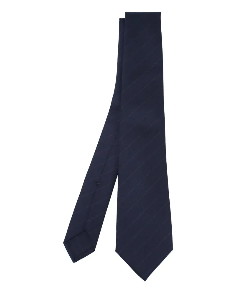 Kiton striped tie - Blau Blau