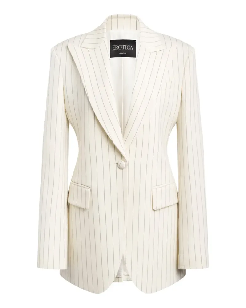 Dondup Erotica pinstripe-print jacket - Nude Nude