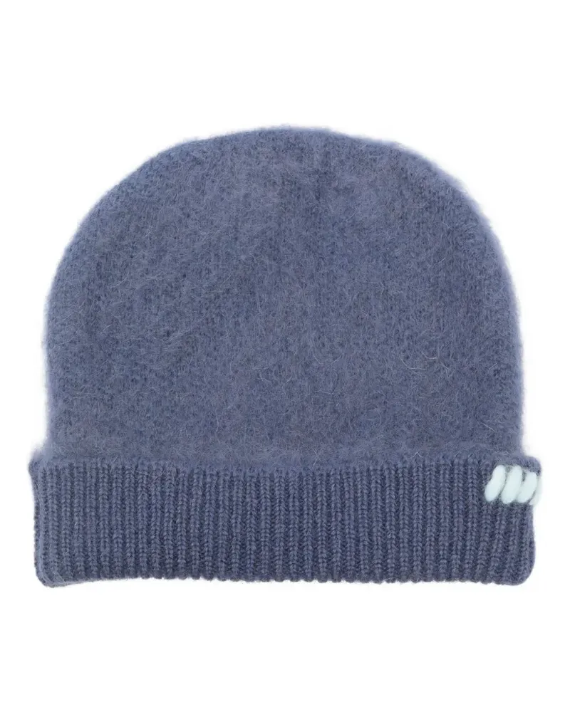 BONSAI knit beanie hat - Blau Blau