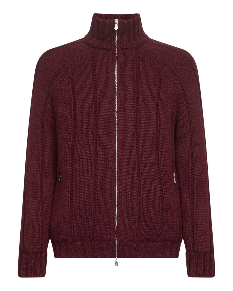 Brunello Cucinelli zipped high-collar sweater - Rot Rot