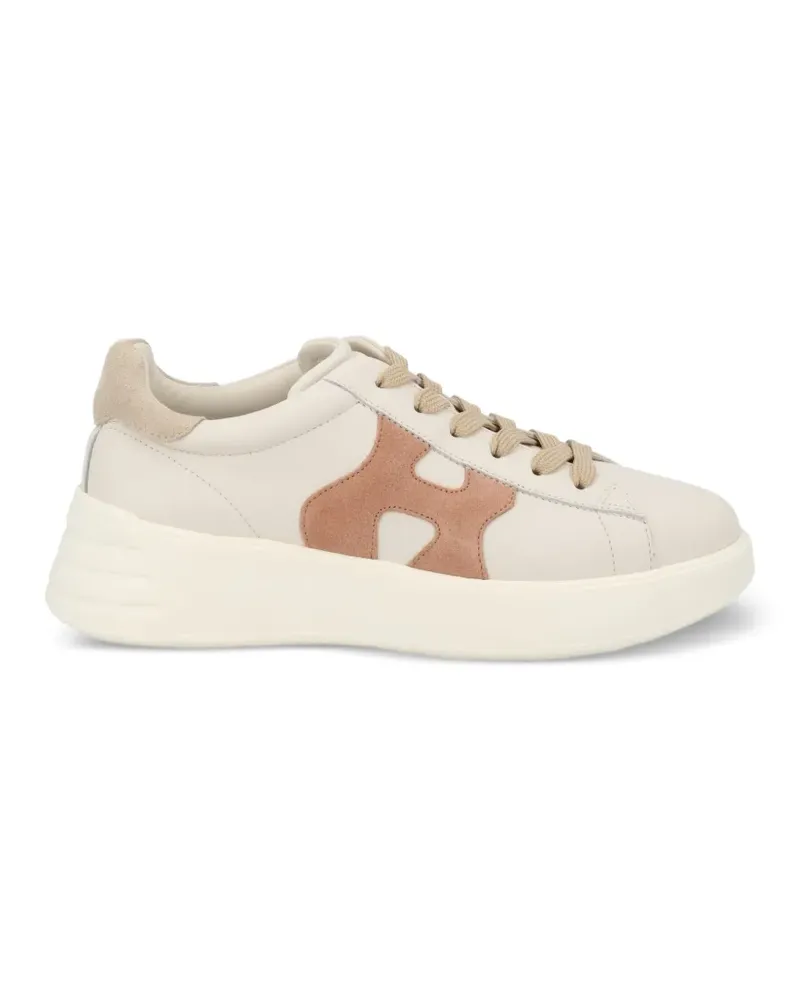 Hogan Rebel leather sneakers - Nude Nude
