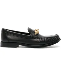 Coach Loafer mit Kettendetail Schwarz