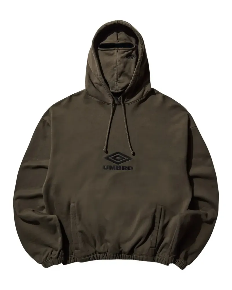 Umbro hooded face mask sweatshirt - Braun Braun