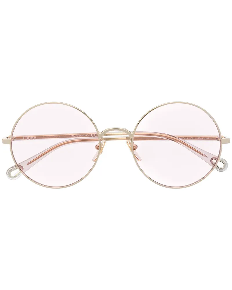 Chloé Brille mit Sonnenblende - Gold Gold