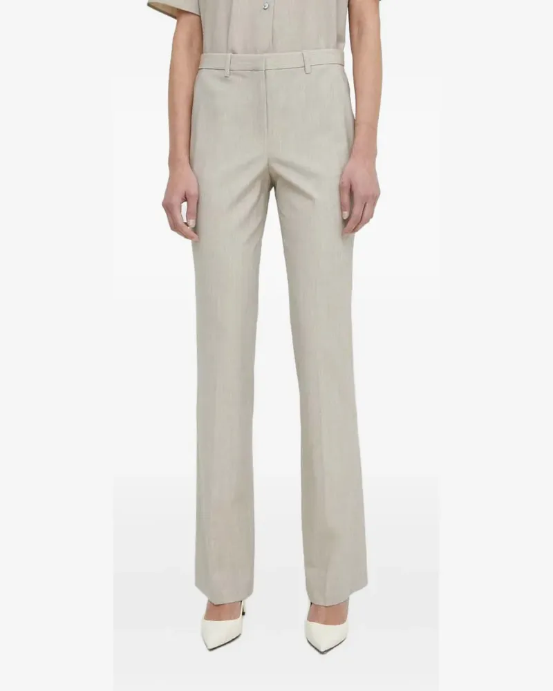 Theory belted-loop trousers - Grau Grau