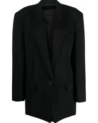 ATTICO Einreihiger Blazer Schwarz