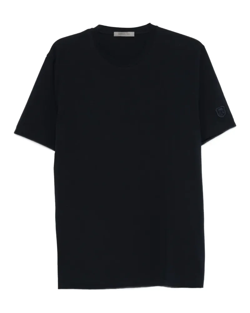 Corneliani T-Shirt mit rundem Ausschnitt - Blau Blau