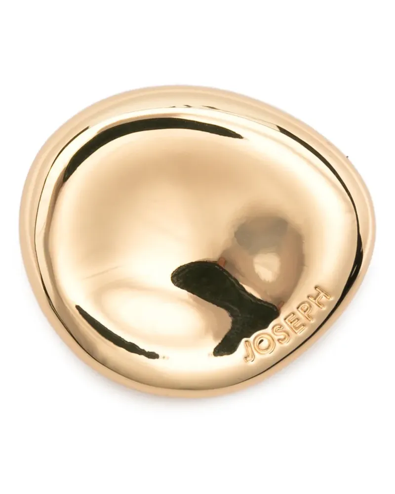 Joseph logo-engraved bean brooch - Gold Gold