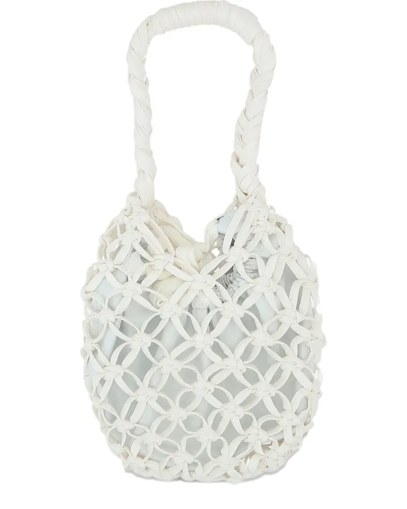 Comme des Garçons Schultertasche mit Knoten - Weiß Weiß