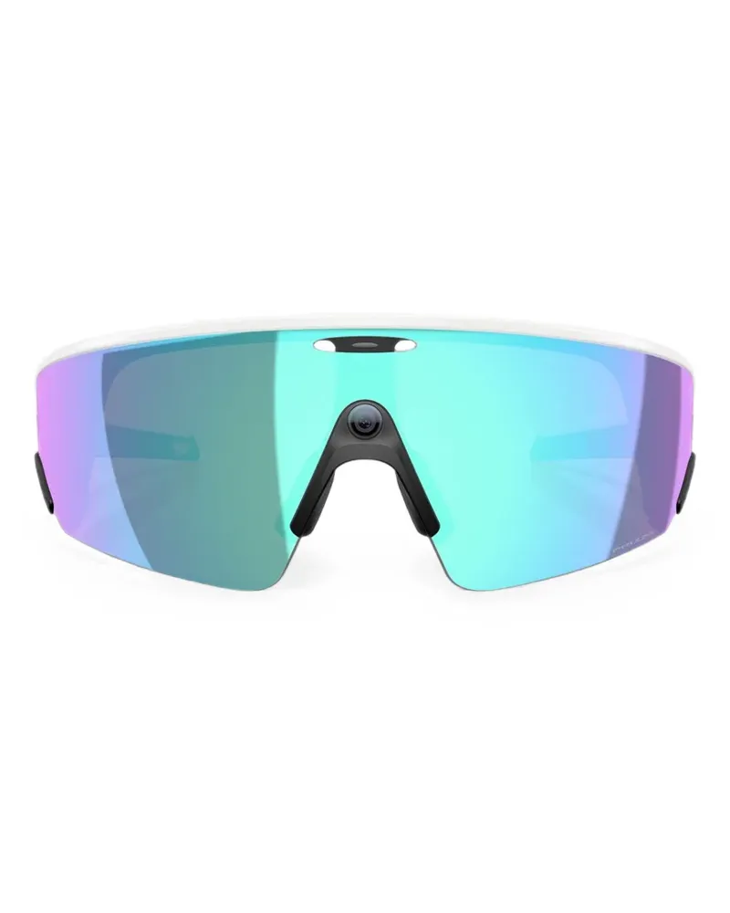 Oakley Geometrische Meta Vanguard Sonnenbrille - Weiß Weiß