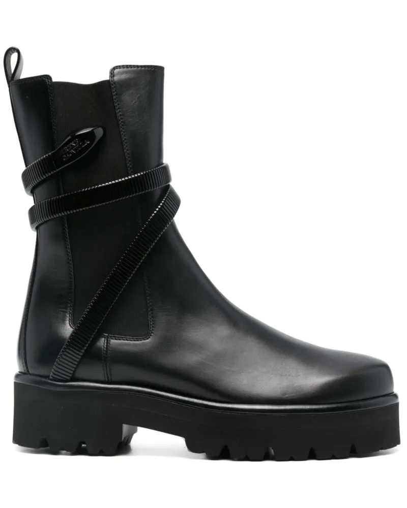 René Caovilla Juniper Stiefel 45mm - Schwarz Schwarz