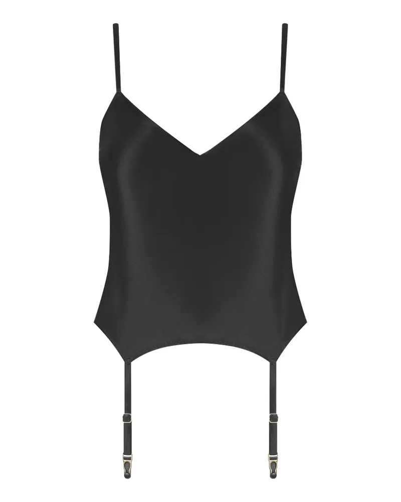 Maison Close Camisole-Top aus Seide - Schwarz Schwarz