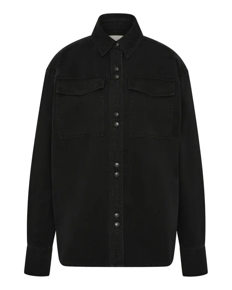 Rebecca Vallance Hemd mit Brusttasche - Schwarz Schwarz