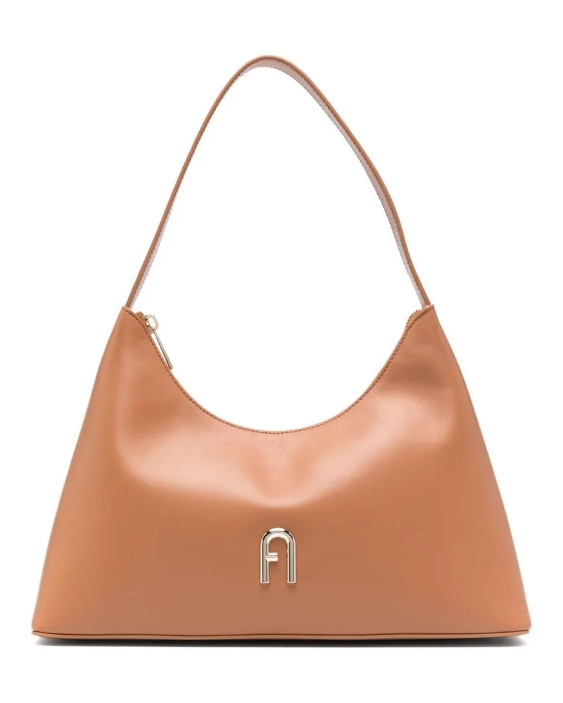 Furla Diamante Schultertasche - Braun Braun