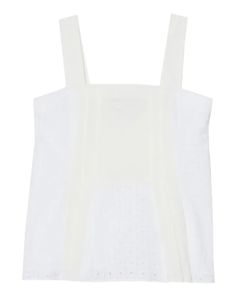 3.1 phillip lim square-neck top - Weiß Weiß