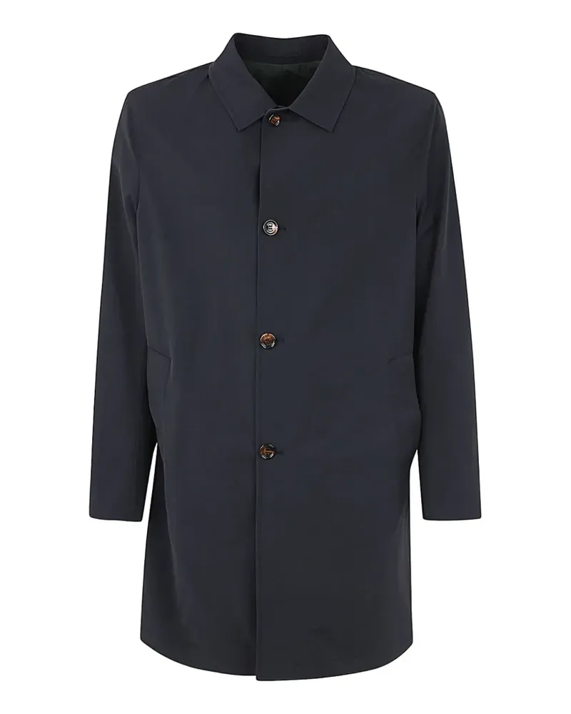 KIRED button trench coat - Blau Blau