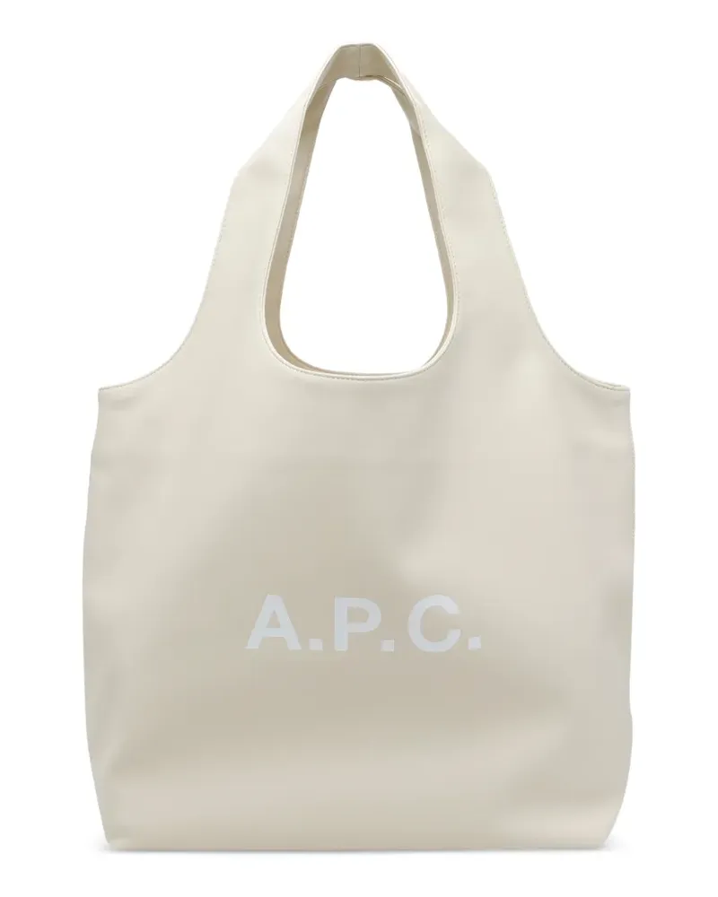 A.P.C. Ninon Shopper mit Logo-Print - Nude Nude
