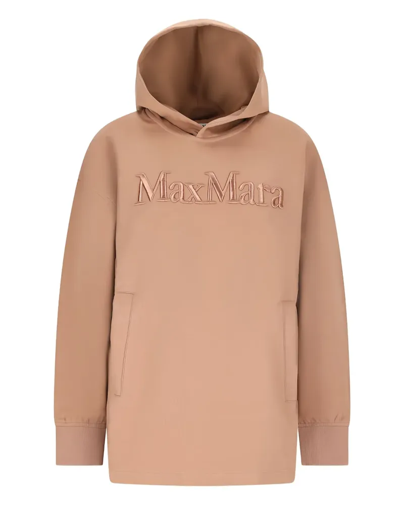 Max Mara Max Mara Hoodie mit Logo-Stickerei - Nude Nude