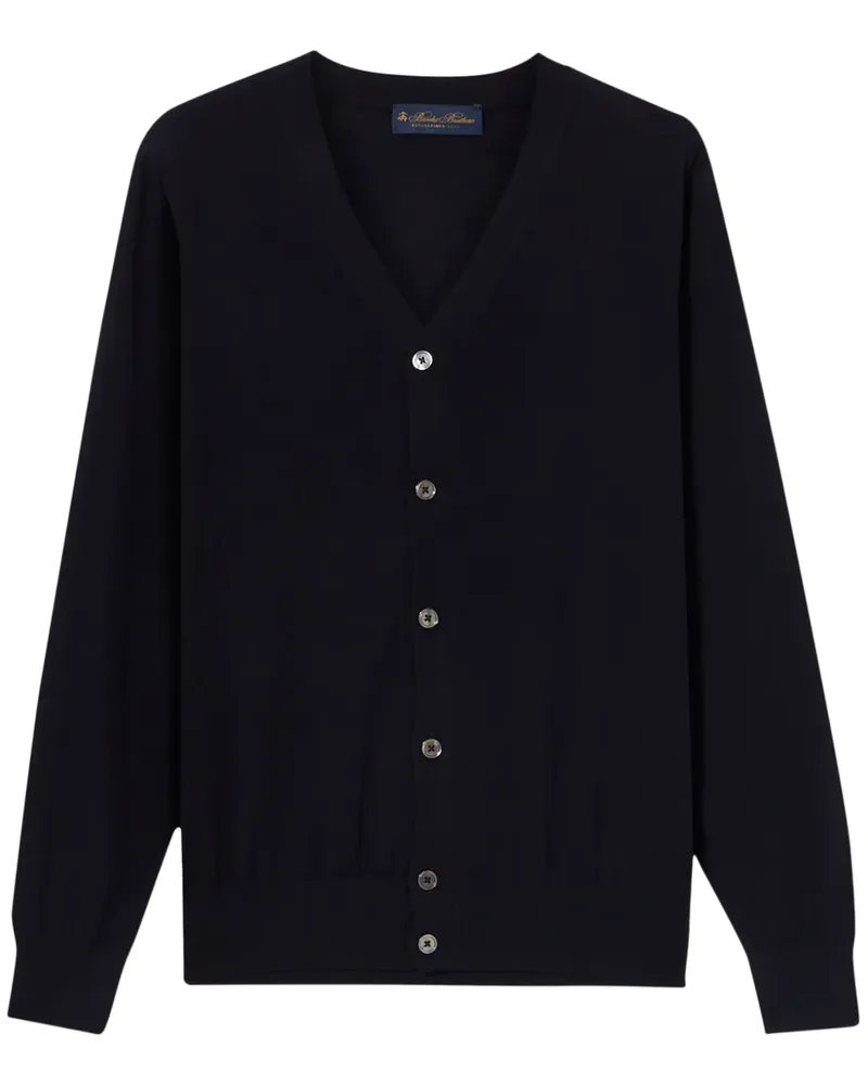 Brooks Brothers Cardigan mit Knopfleiste - Blau Blau