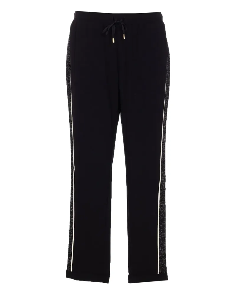 Liu Jo Jogginghose mit Metallic-Einsätzen - Schwarz Schwarz
